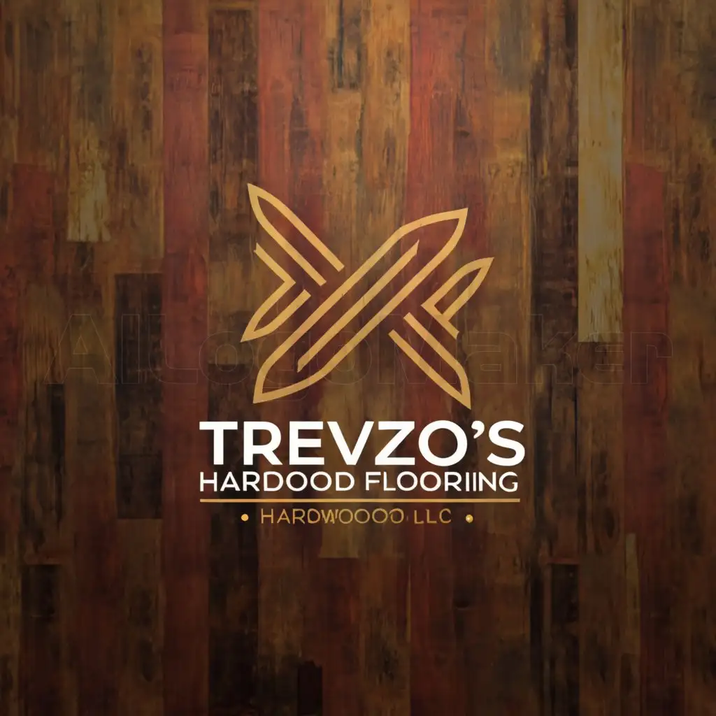 LOGO-Design-For-Trevizos-Hardwood-Flooring-LLC-Elegant-Text-with-Wood-Symbol-for-Construction-Industry