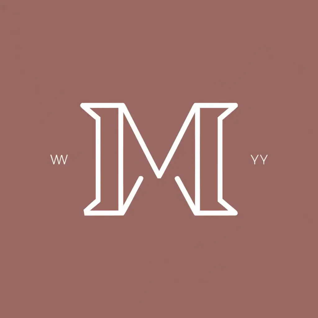 a logo design,with the text "MWY", main symbol:M,Moderate,clear background