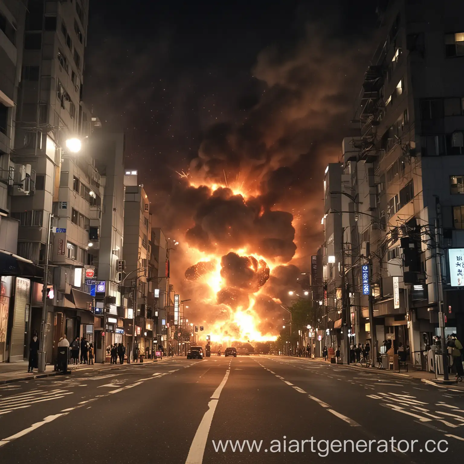 Explosion-on-Tokyo-Streets-Nighttime-Chaos-Closeup