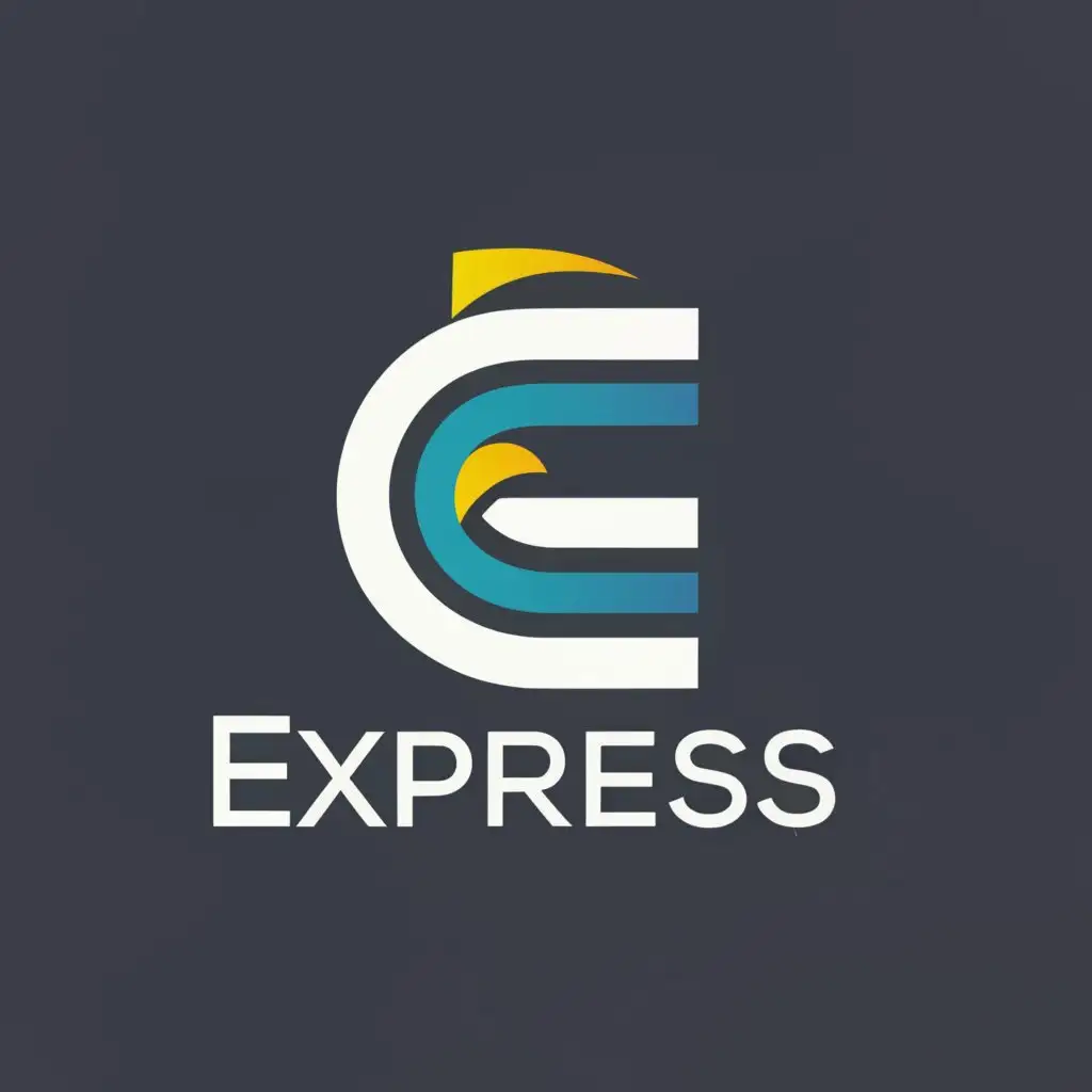 a logo design,with the text "EestiEkspress", main symbol:Letter E,Minimalistic,be used in Internet industry,clear background