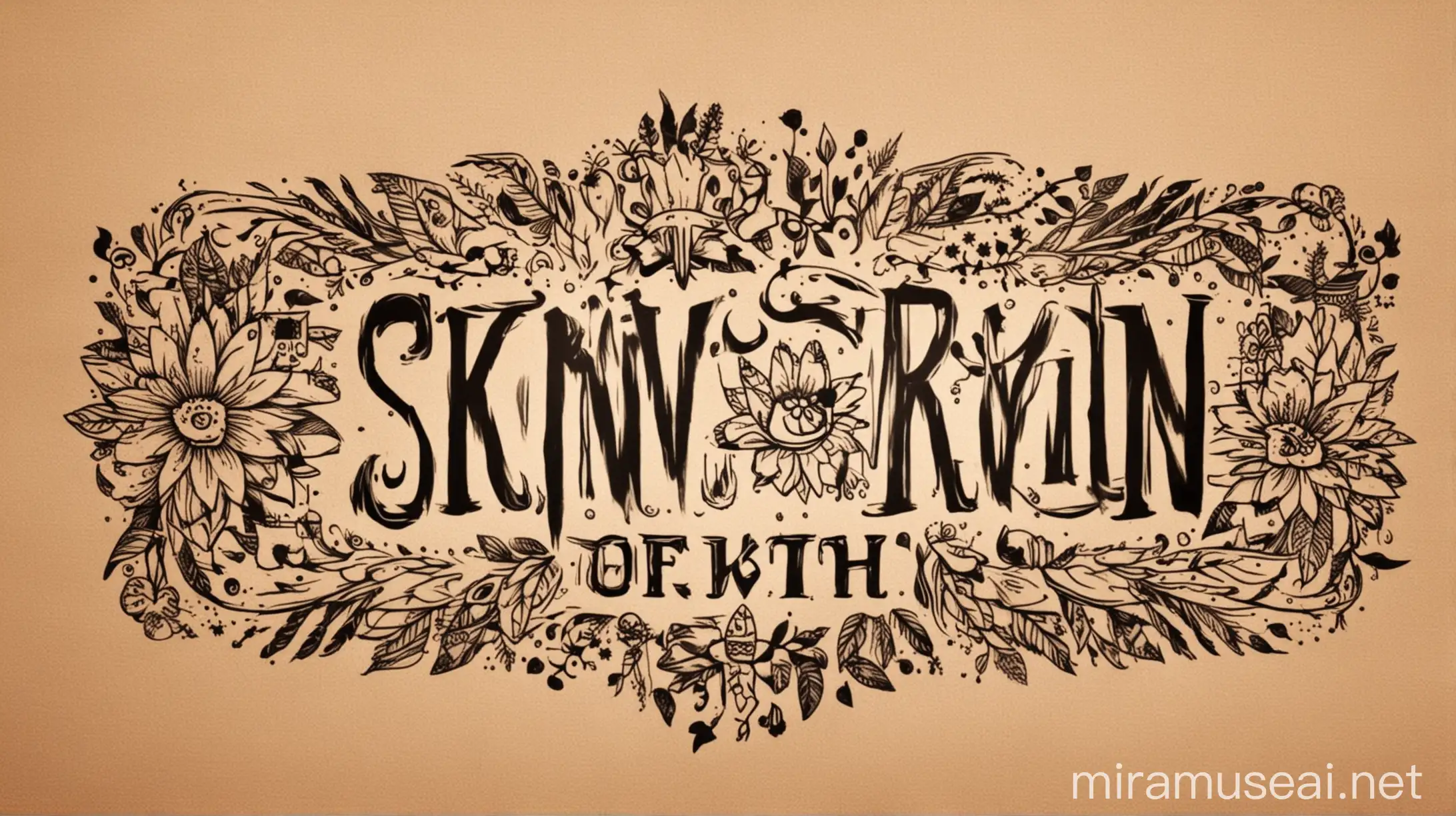 Vibrant Temporary Tattoo Stall Banner for Skin Canvas Festival