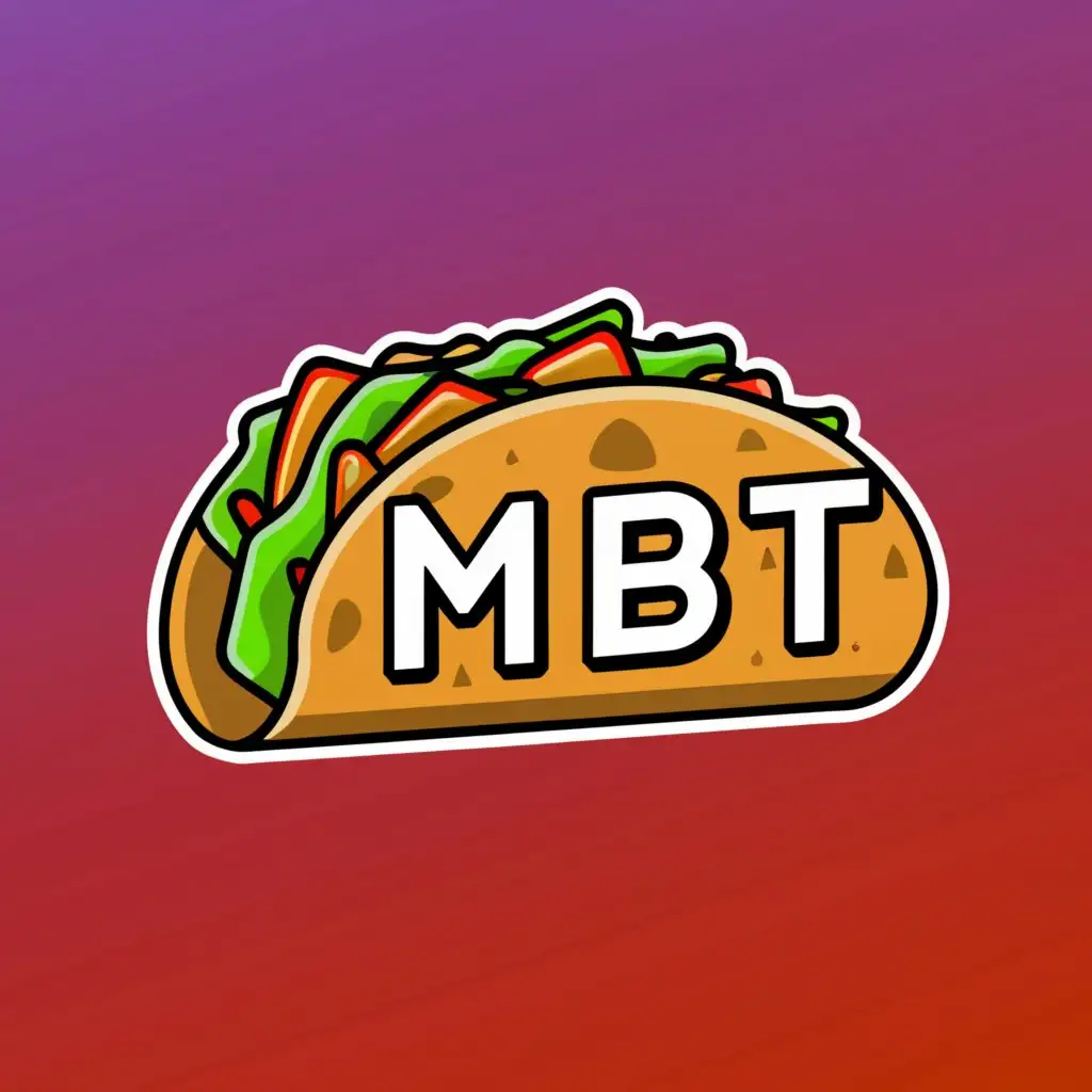 a logo design,with the text "MBT", main symbol:tacos,Moderate,clear background
