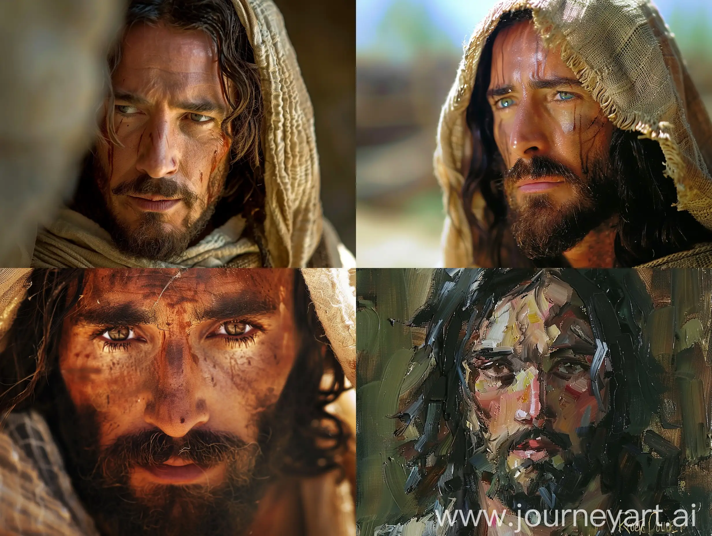 Jesus of Nazareth, Robert Powell face