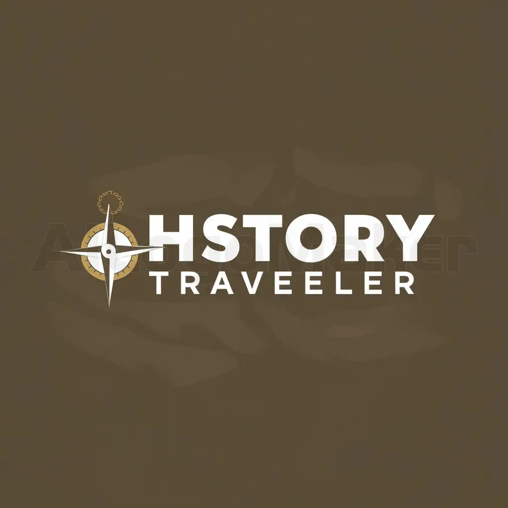 a logo design,with the text "HISTORY TRAVELER", main symbol:HISTORIA,Moderate,clear background
