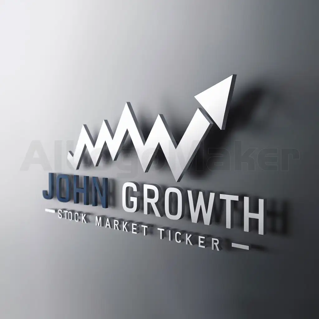 a logo design,with the text "John Growth", main symbol:Copy Trade,Moderate,be used in Finance industry,clear background