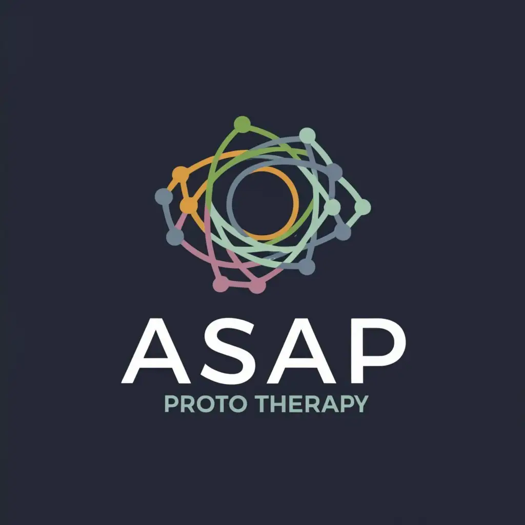 a logo design,with the text "ASAP", main symbol:protontherapy,Moderate,be used in Science industry,clear background