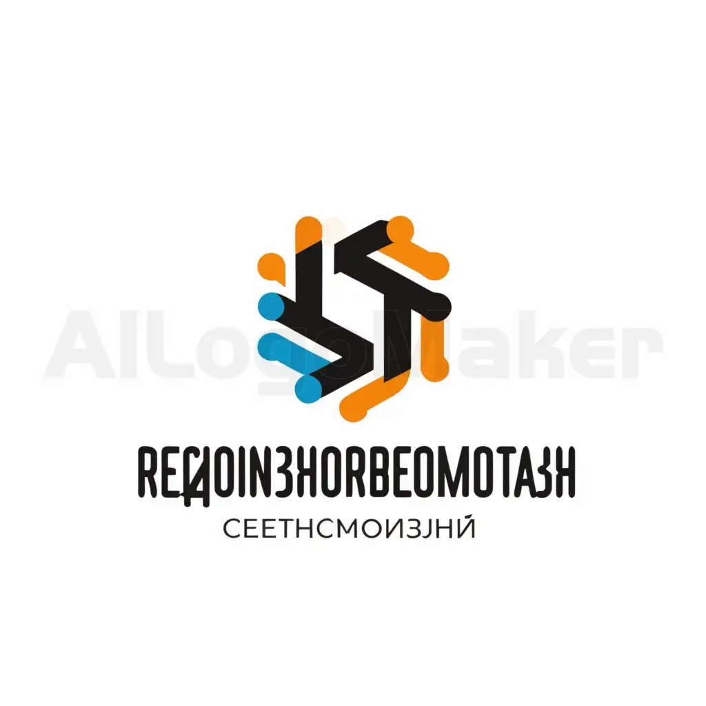 a logo design,with the text "Regionstroyremontazh", main symbol:сетисвязи,Minimalistic,be used in Construction industry,clear background