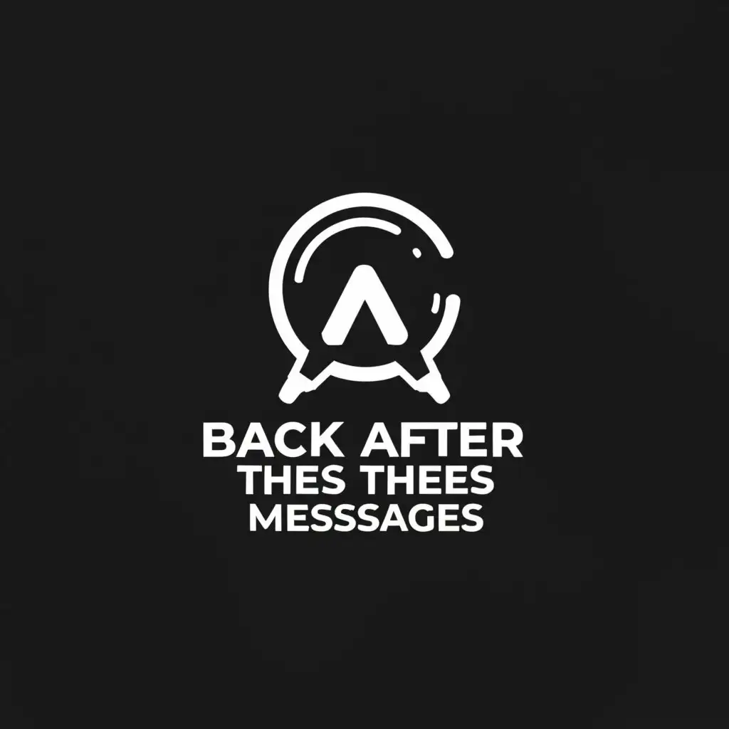 a logo design,with the text "Back After These Messages", main symbol:Magnifying Glass,Moderate,be used in Entertainment industry,clear background