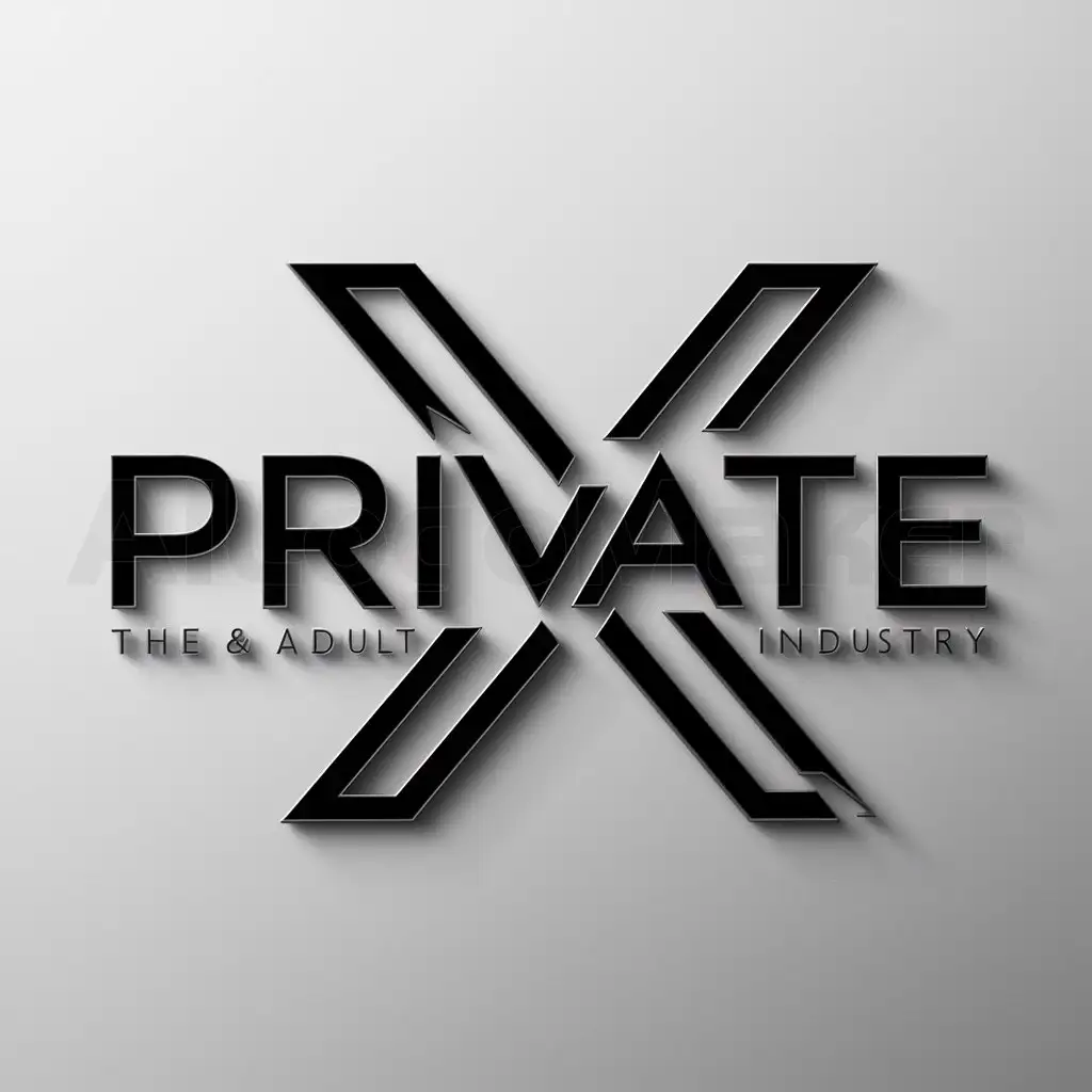 a logo design,with the text "Private", main symbol:x,complex,be used in adult industry,clear background