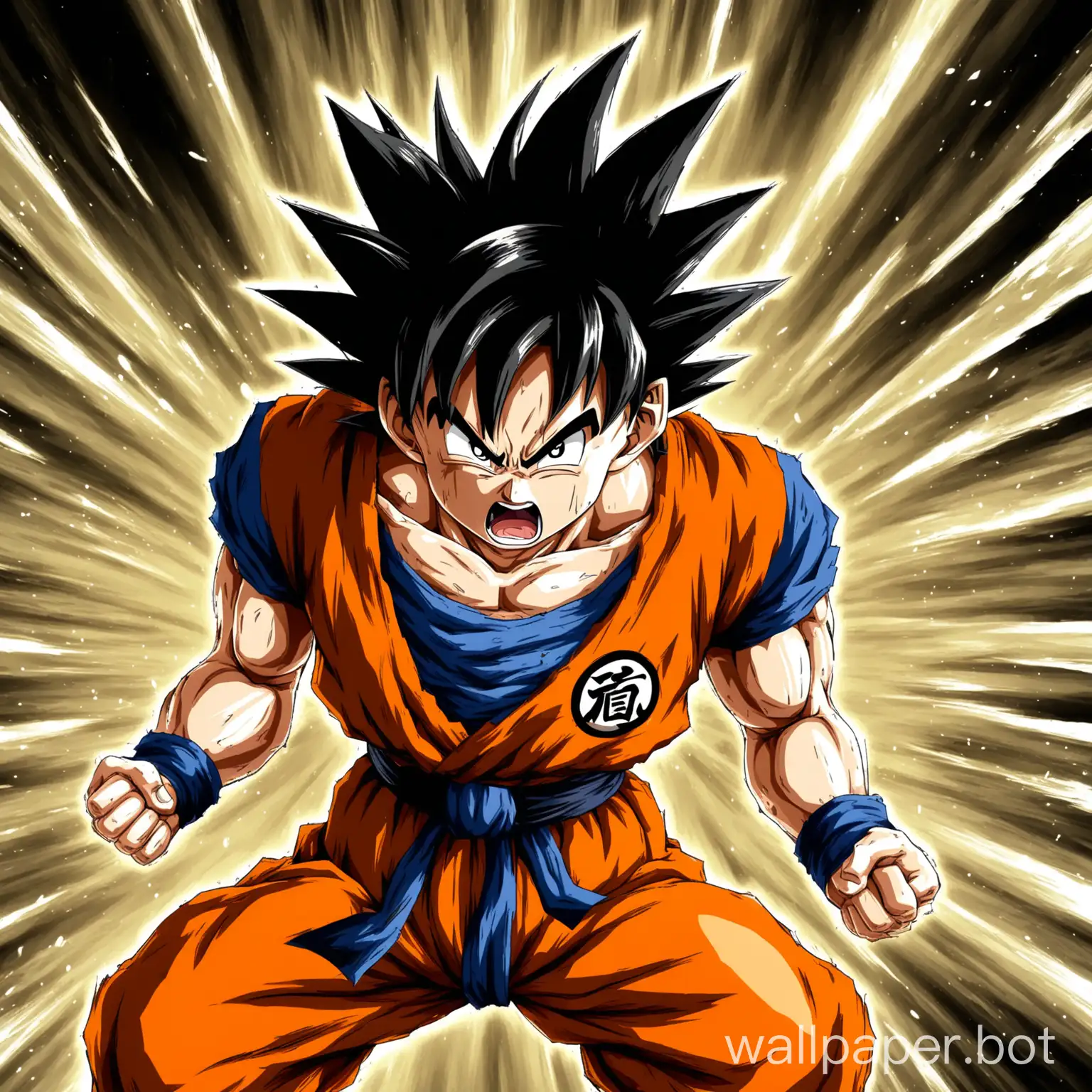Powerful-Goku-in-High-Definition-Displaying-Aggression