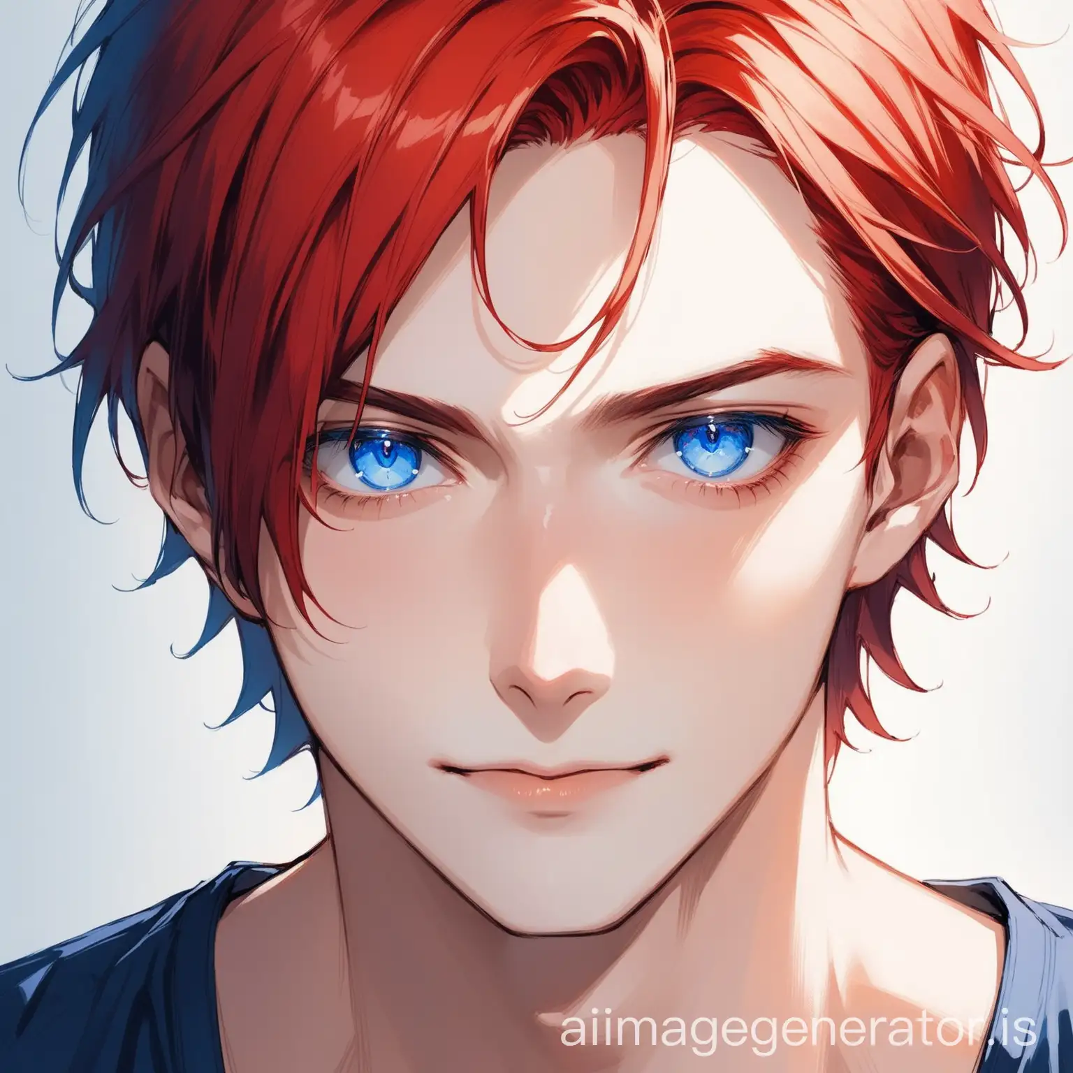 Innocent-Portrait-of-a-FairSkinned-Man-with-Red-Hair-and-Blue-Indigo-Eyes