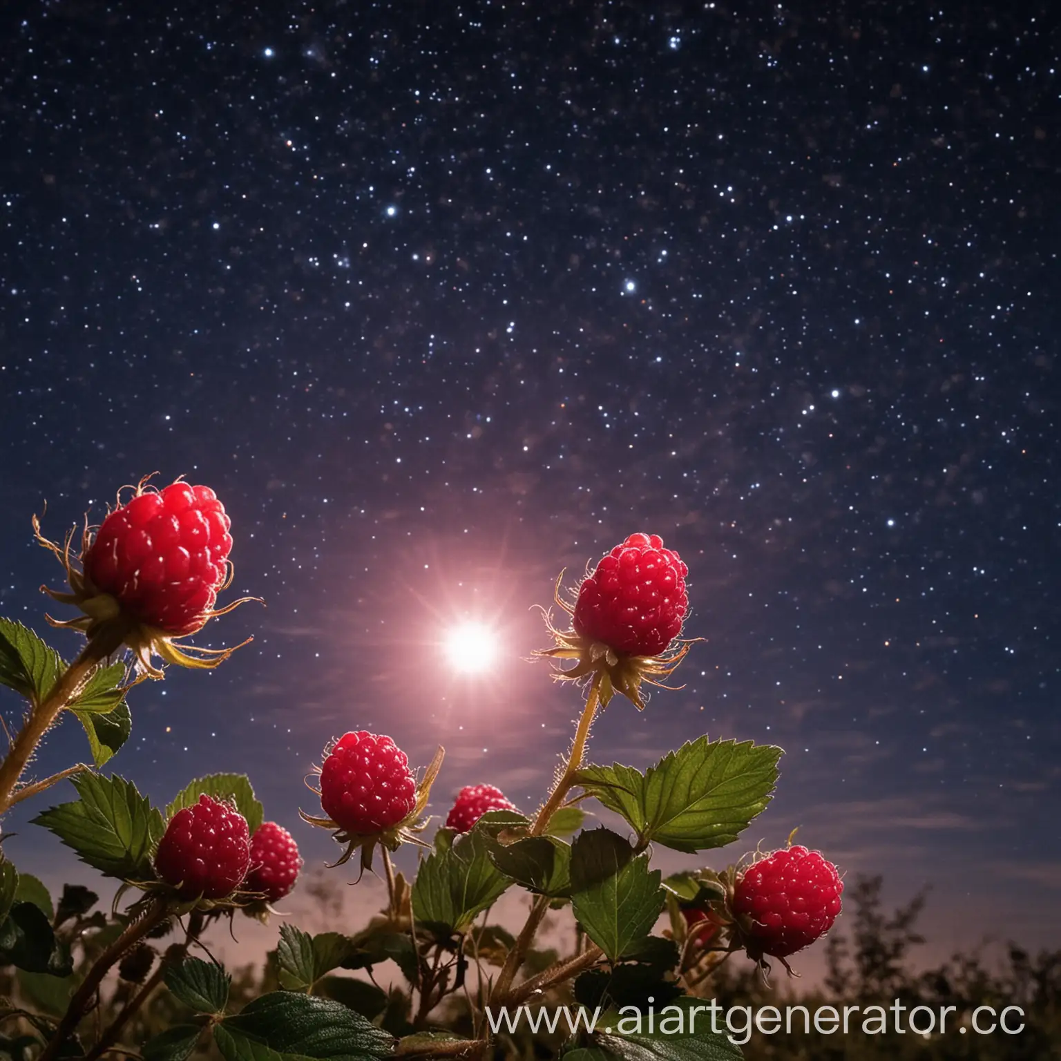 Radiant-Raspberry-in-the-Night-Sky
