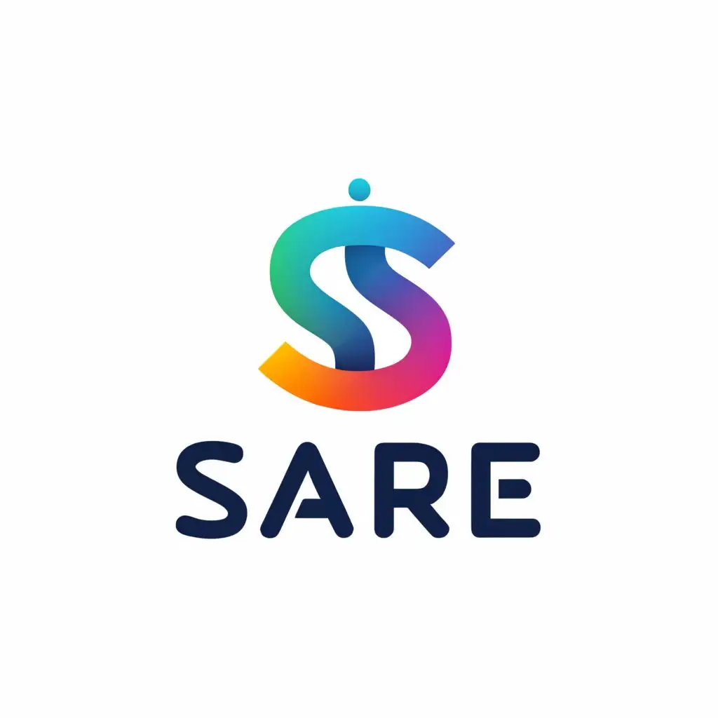 a logo design,with the text "sare", main symbol:s,Moderate,be used in Technology industry,clear background