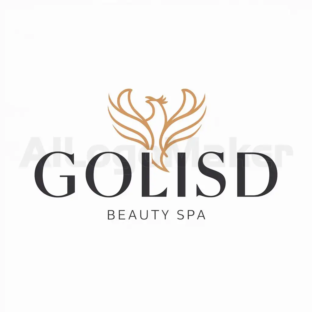 LOGO-Design-For-GolisD-Elegant-Phoenix-Symbol-for-Beauty-Spa-Industry