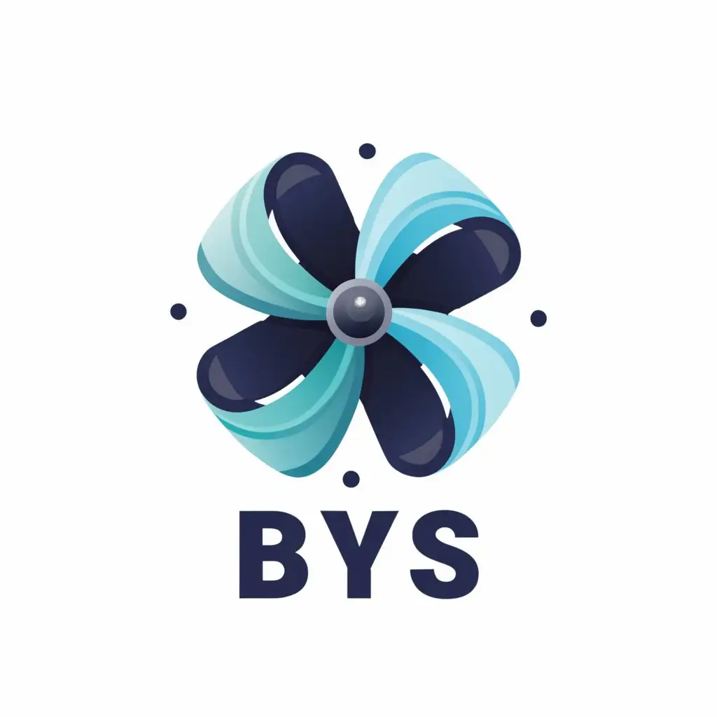 a logo design,with the text "blys", main symbol:ship propeller,Minimalistic,be used in Others industry,clear background