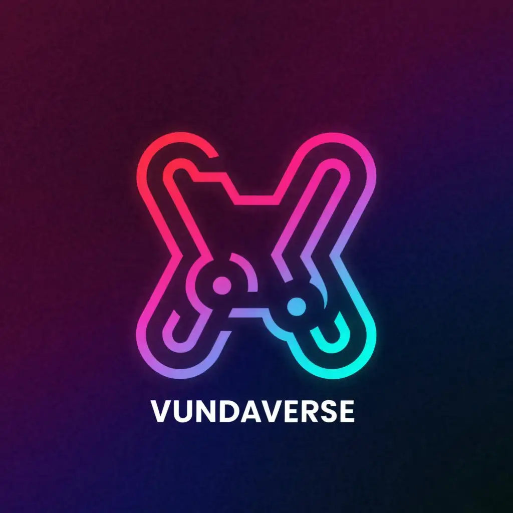 a logo design,with the text "Wundaverse", main symbol:a logo design,with the text "Wundaverse", main symbol: create a logo for our crypto-focused gaming platform. We are Wundalab, a blockchain R&D lab building the next generation of web3 infrastructure; our core product is a workflow engine called Wundaflow. This is the key technology behind the gaming zone.

Key Details:
- The landing zone is called the "Wundaverse".
- The logo should represent the letter W and gaming. We really like the idea of a games controller styled as the W (see wemasy.nl for a great example for inspiration)
- Instill a futuristic theme in the design to reflect the digital nature of our platform.
- While we are blockchain focused, please do not use typical cryptocurrency elements like Bitcoins or Blockchains.
- We are looking for a strong icon/logo that works in both full color on the web and monochrome in print. It should be paired with a strong futuristic font for the "wundaverse" text.
- We have no specific color scheme for this project yet, but are considering a vibrant neon-style.,complex,be used in Technology industry,clear background
,Minimalistic,be used in Technology industry,clear background