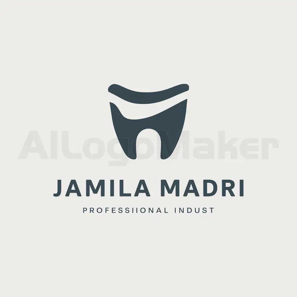 a logo design,with the text "jamila madri", main symbol:dantel,Moderate,be used in Medical Dental industry,clear background