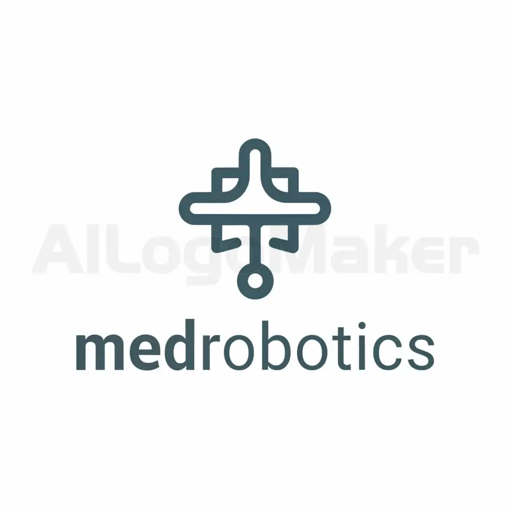a logo design,with the text "MedRobotics", main symbol:Robot, medical cross,Minimalistic,be used in Medical Dental industry,clear background