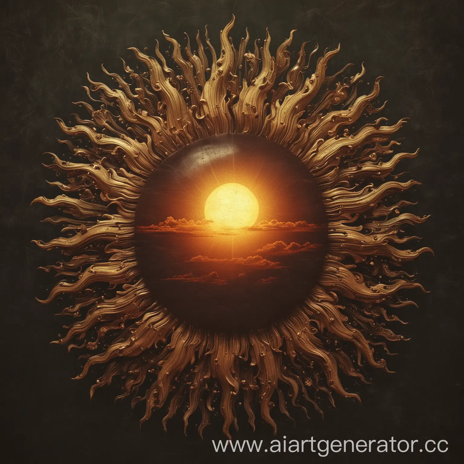 Vintage-Sun-Art-with-Dark-Colors