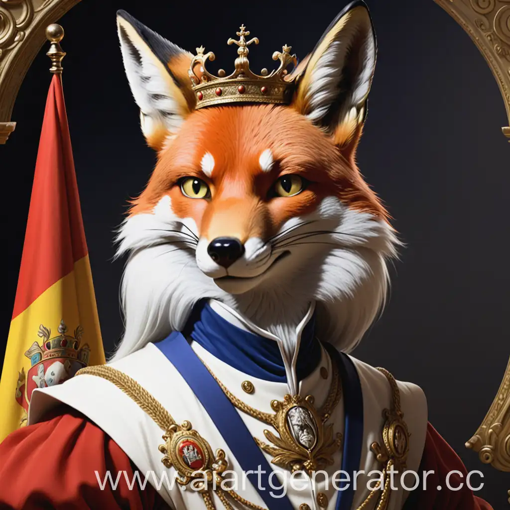 аватарка для дискорда Император испании с планом экономического господства в форме лицо лисы