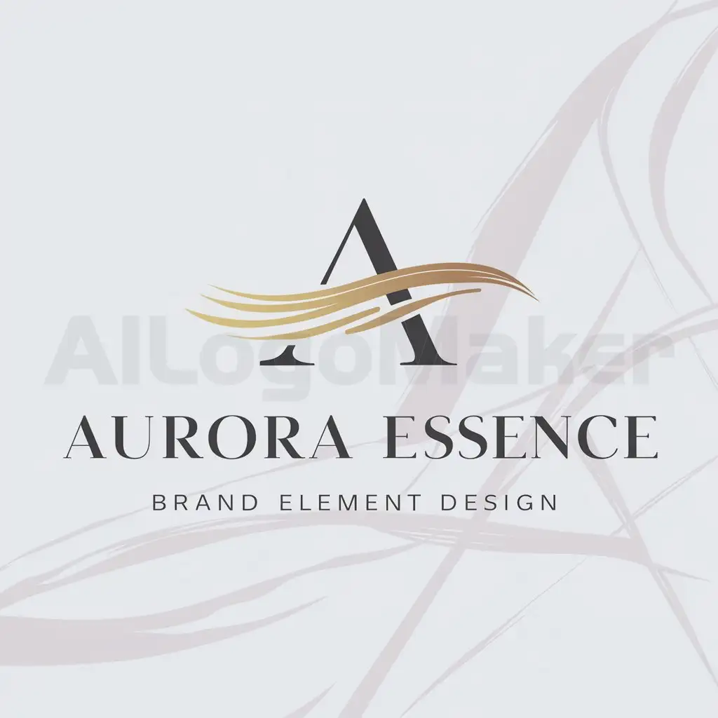 a logo design,with the text "Aurora Essence Brand Element Design", main symbol:Aurora Essence,Moderate,be used in Beauty Spa industry,clear background
