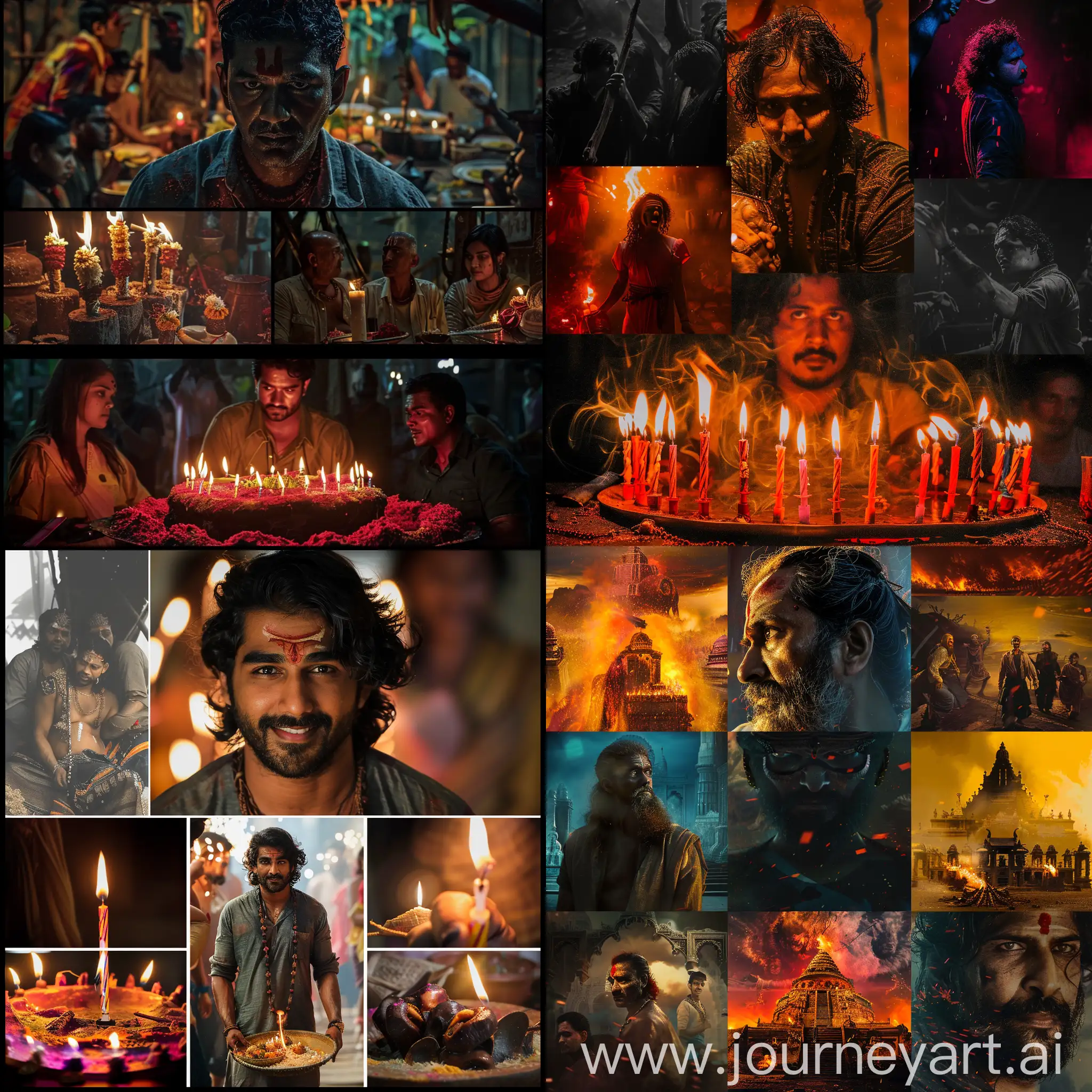 Birthday collage post for Tumbbad movie director