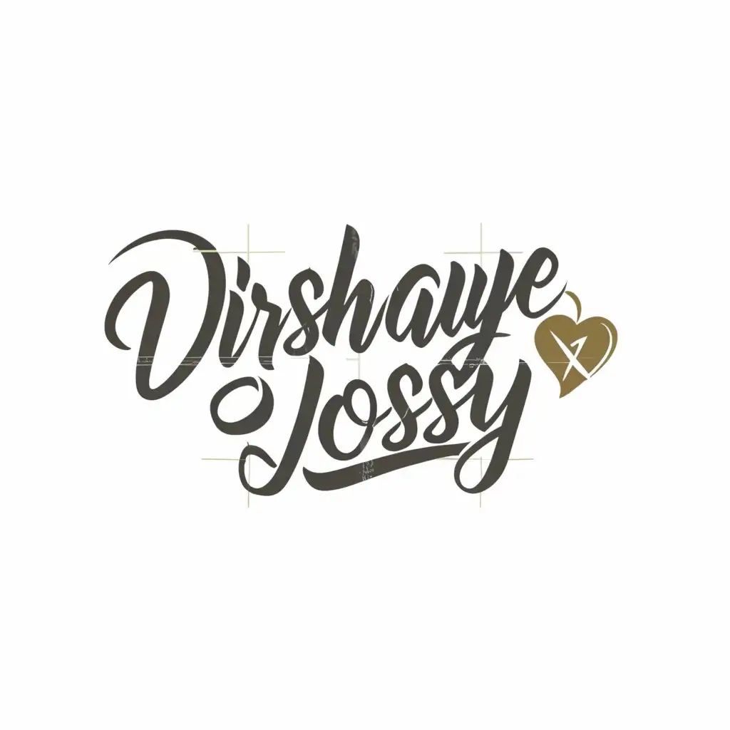 a logo design,with the text "DIRSHAYE JOSSY", main symbol:LOVE,Moderate,be used in Nonprofit industry,clear background