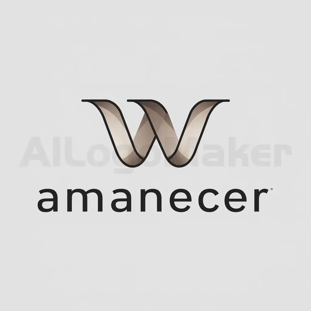 a logo design,with the text "Amanecer", main symbol:W,Moderate,be used in Webcam industry,clear background