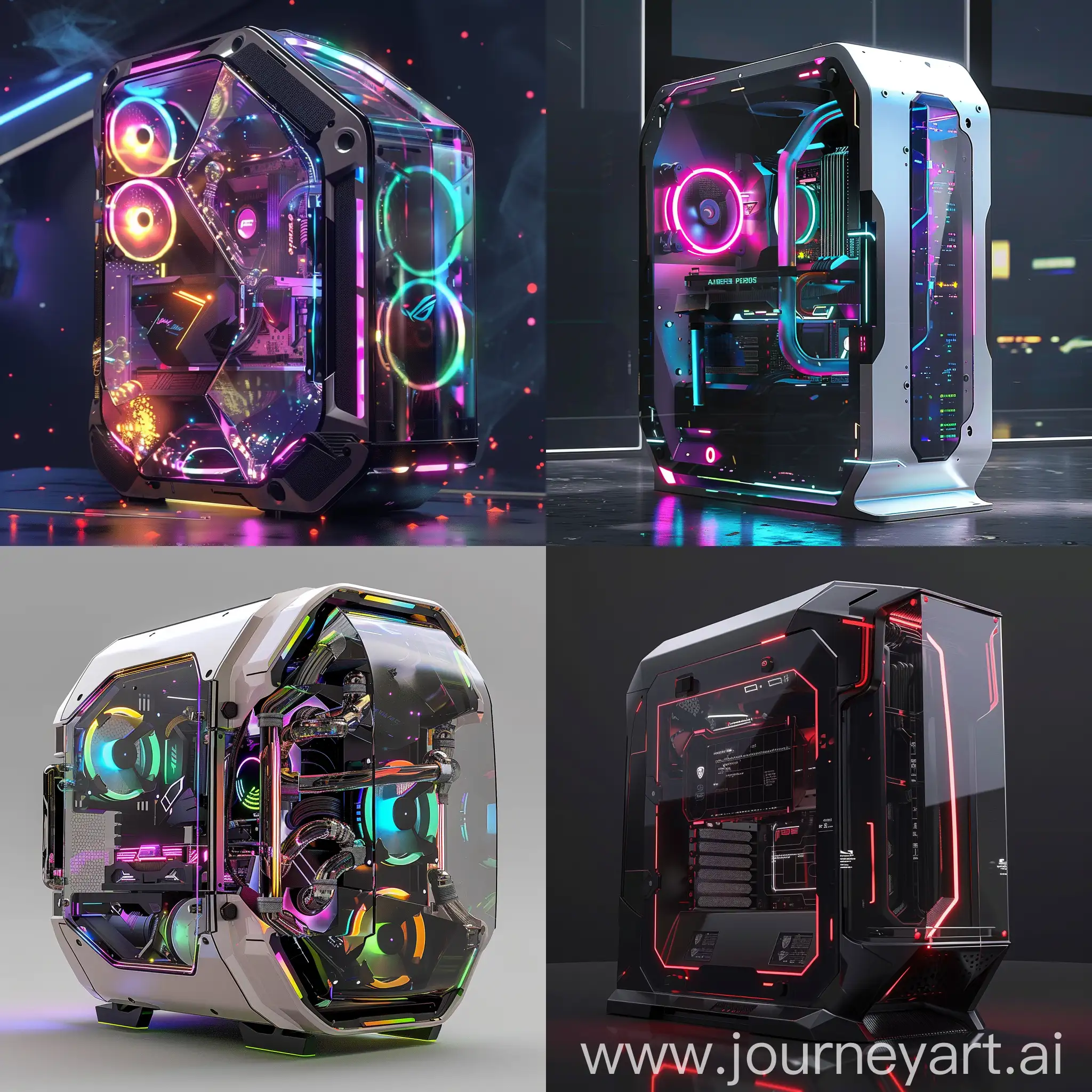 Futuristic-PC-Case-with-Integrated-Liquid-Cooling-and-EcoFriendly-Design