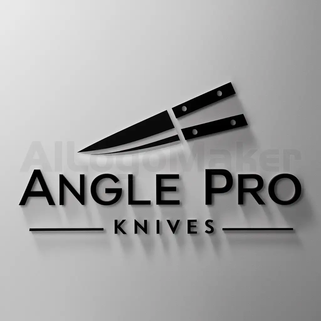 a logo design,with the text "Angle Pro Knives", main symbol:Logo Design BriefnI am looking for a logo for a high end line of professional knives called Angle Pro.nnTarget Market(s)nNovice chefs to top professional chefsnnLogo TextnAngle Pro KnivesnnLook and feelnEach slider illustrates characteristics of the customer's brand and the style your logo design should communicate.n,Moderate,clear background