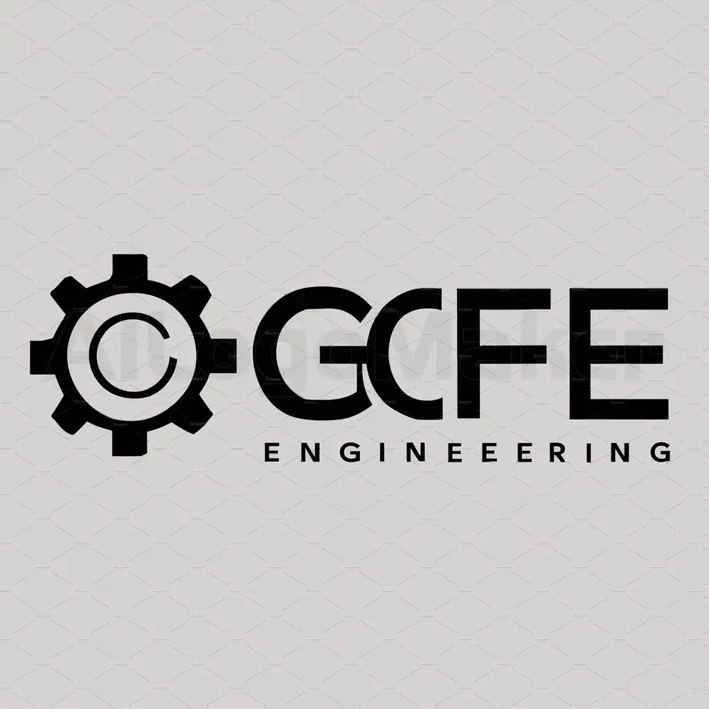 a logo design,with the text "GCFE", main symbol:engineering,Moderate,be used in Technology industry,clear background