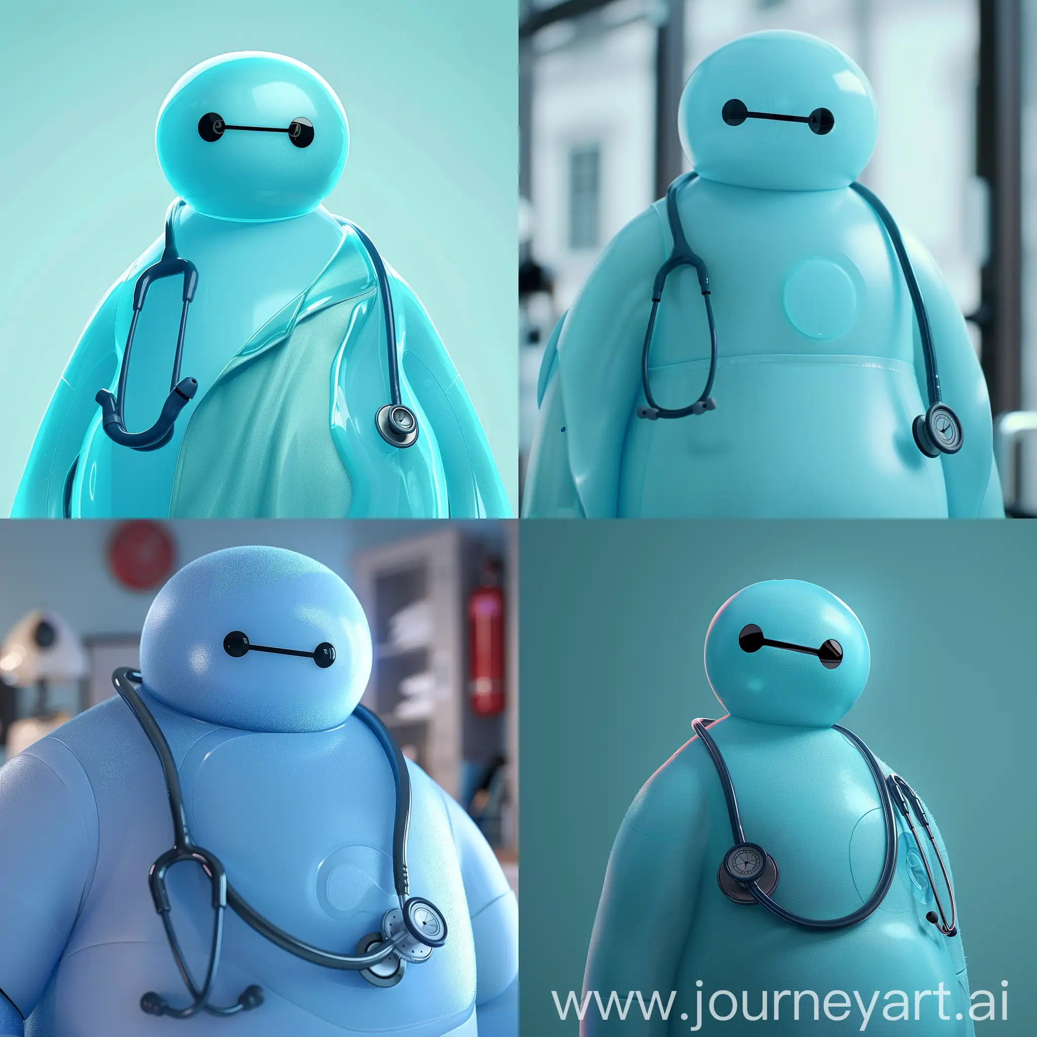 Friendly-Ice-Blue-Baymax-Cartoon-Character-with-Stethoscope