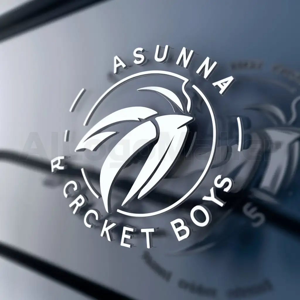 a logo design,with the text "Rasuna Cricket Boys", main symbol:Cricket,complex,be used in Cricket industry,clear background