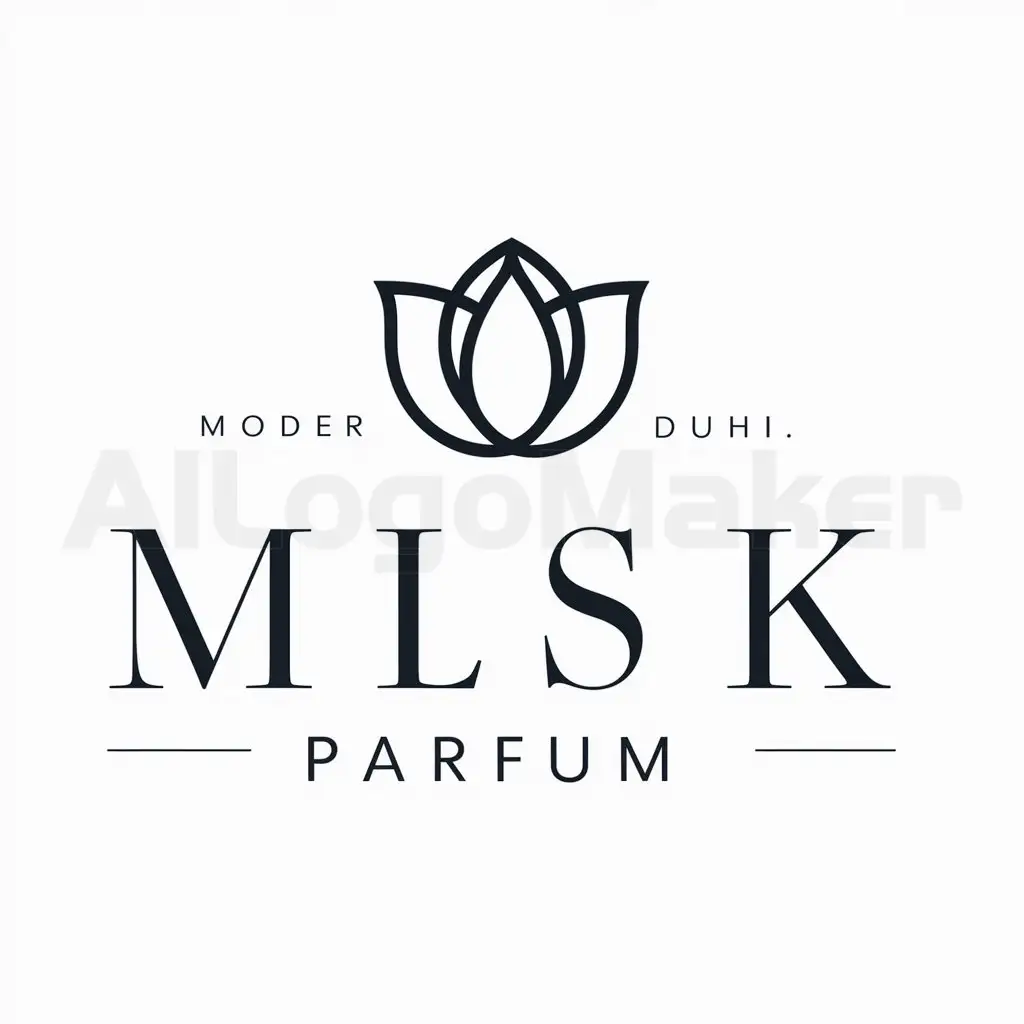 a logo design,with the text "MISK PARFUM", main symbol:DUHI,Moderate,be used in PERFUMERY industry,clear background