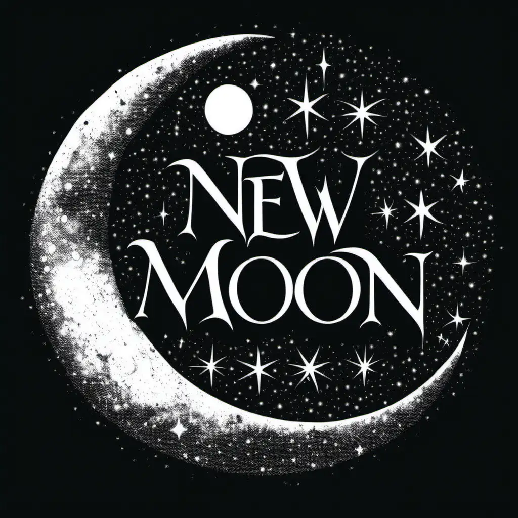 Stylish New Moon TShirt Logo Design