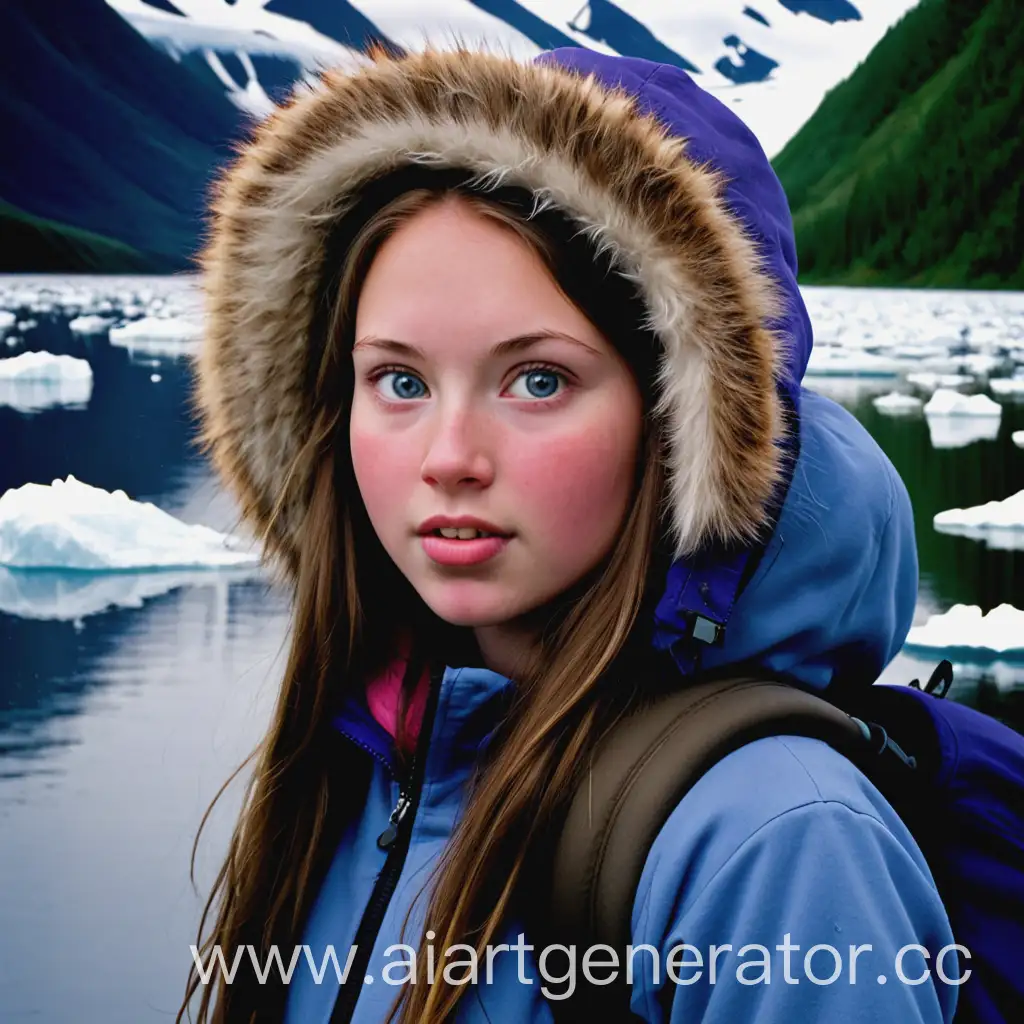 Girl-from-Looking-for-Alaska-Book-in-Alaska-Landscape
