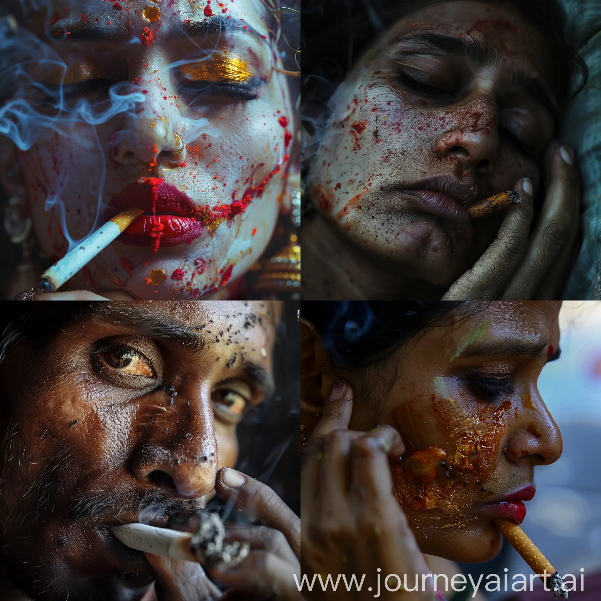 create image related Cancer is caused by addictions like mava / paan chewing and smoking.