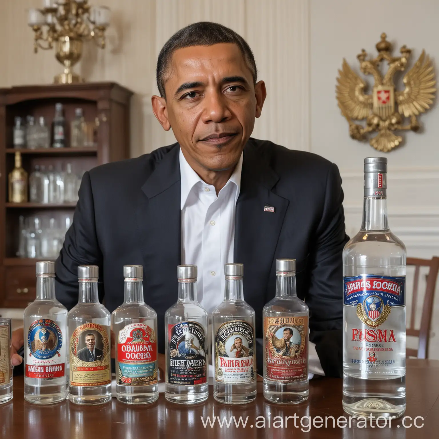 Barack-Obama-Enjoying-Russian-Vodka-with-Friends