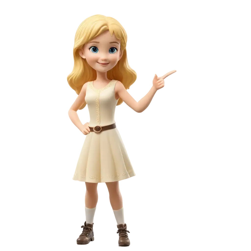 a figurine of a girl with blonde hair 