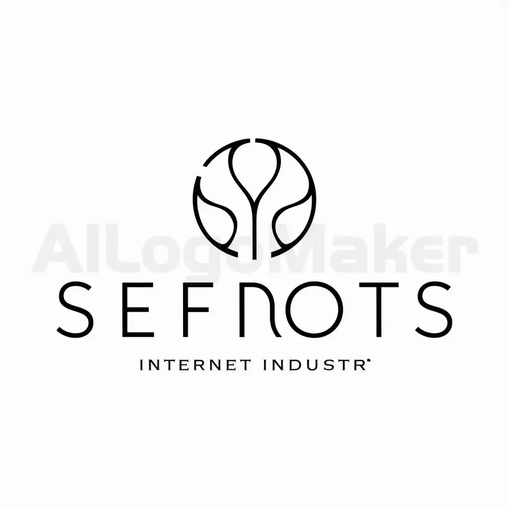 a logo design,with the text "SEFIROTS", main symbol:Tree Infinite Light,Minimalistic,be used in Internet industry,clear background