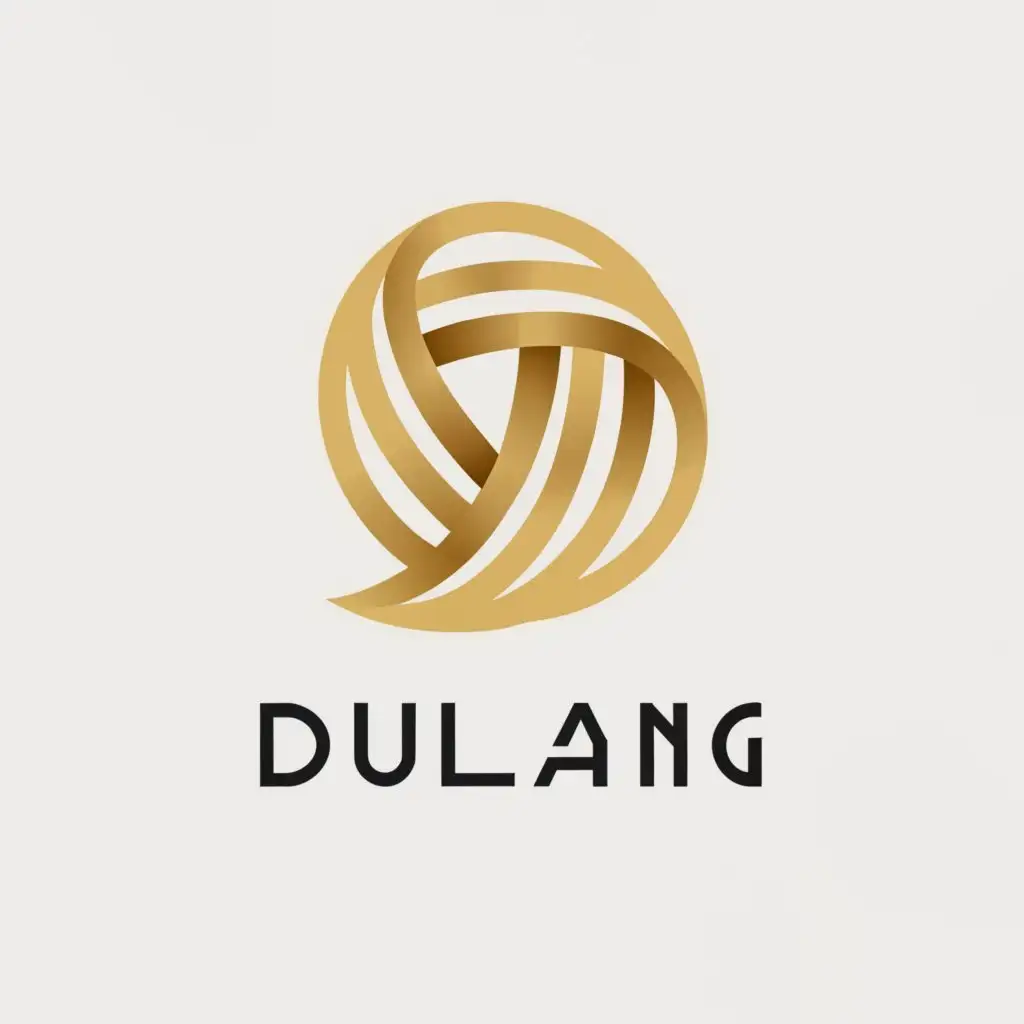 a logo design,with the text "Dulang", main symbol:shiny gold in a laptop,Minimalistic,be used in Internet industry,clear background