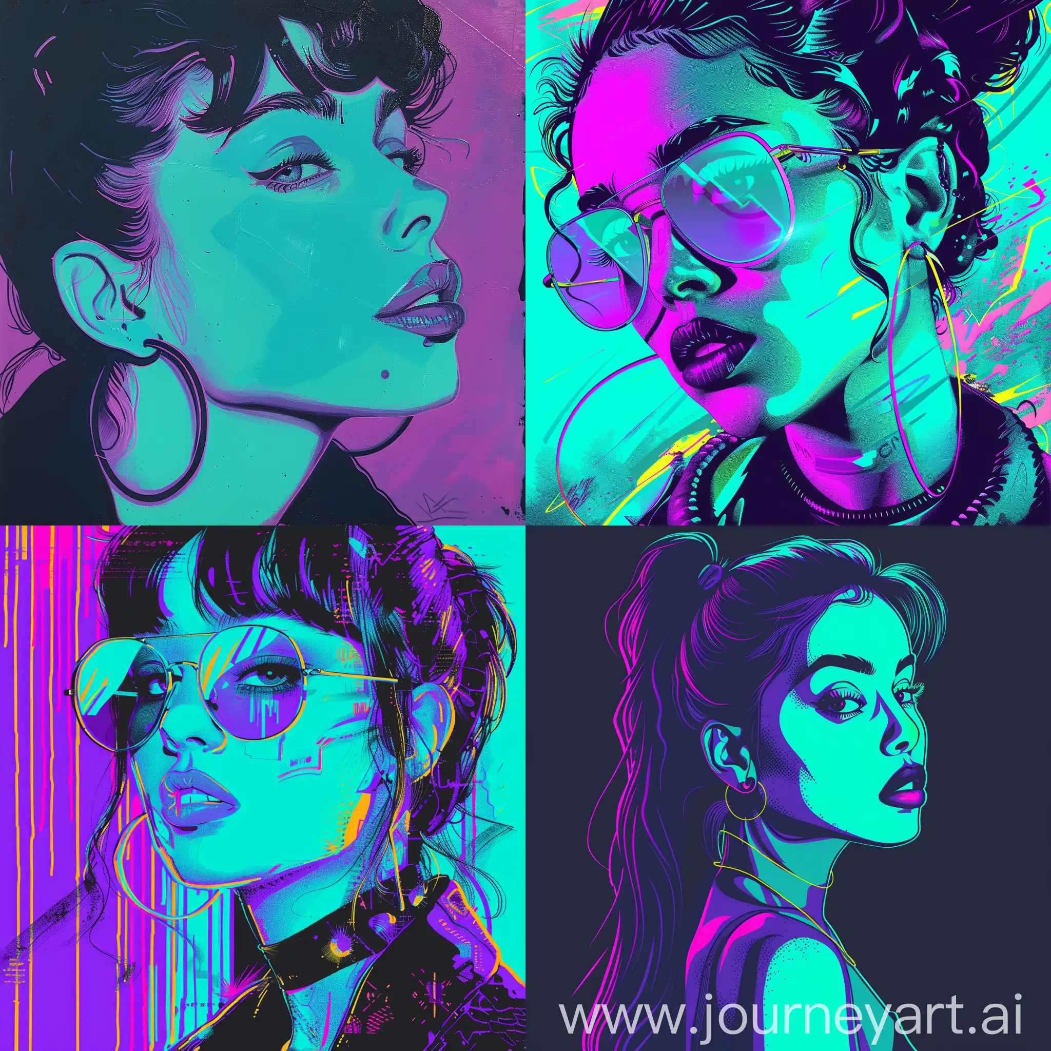 Neon-90s-Art-Turquoise-and-Purple-Music-Vibe