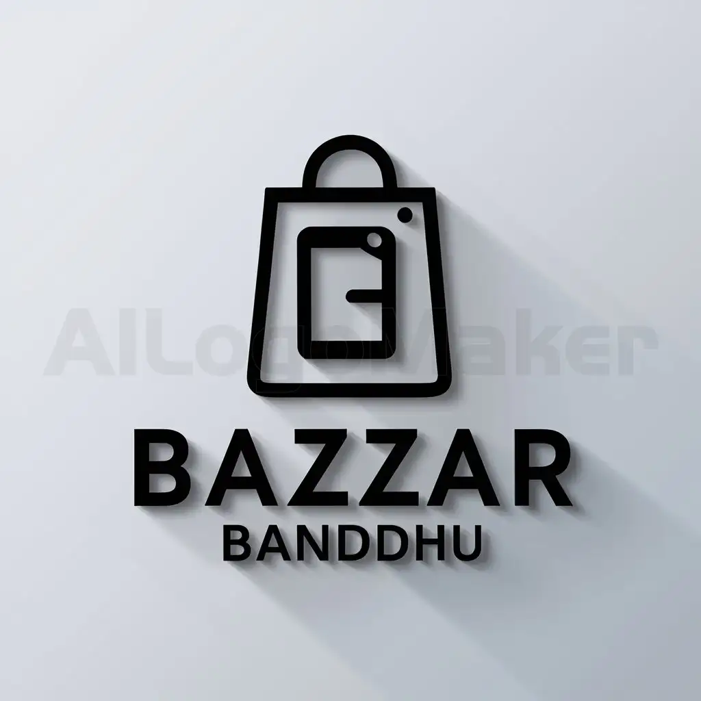 a logo design,with the text "Bazzar Banddhu", main symbol:technology,Moderate,be used in Retail industry,clear background