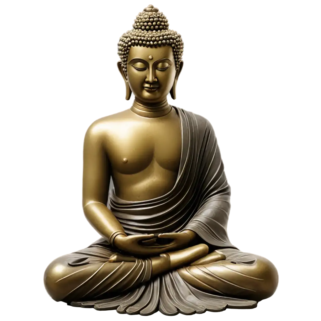 Enlightened-Buddha-A-PNG-Image-Capturing-Serenity-and-Wisdom