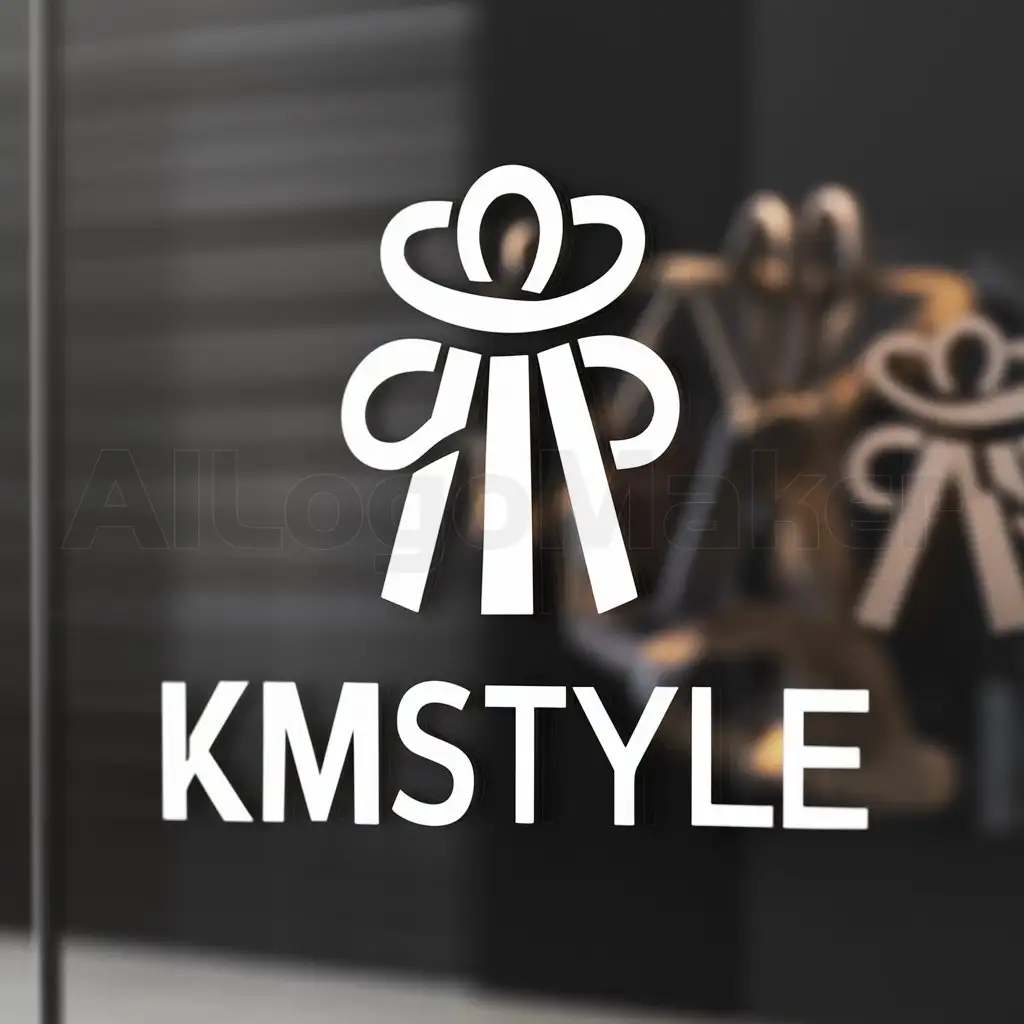 a logo design,with the text "KMstyle", main symbol:ropa,complex,be used in Retail industry,clear background