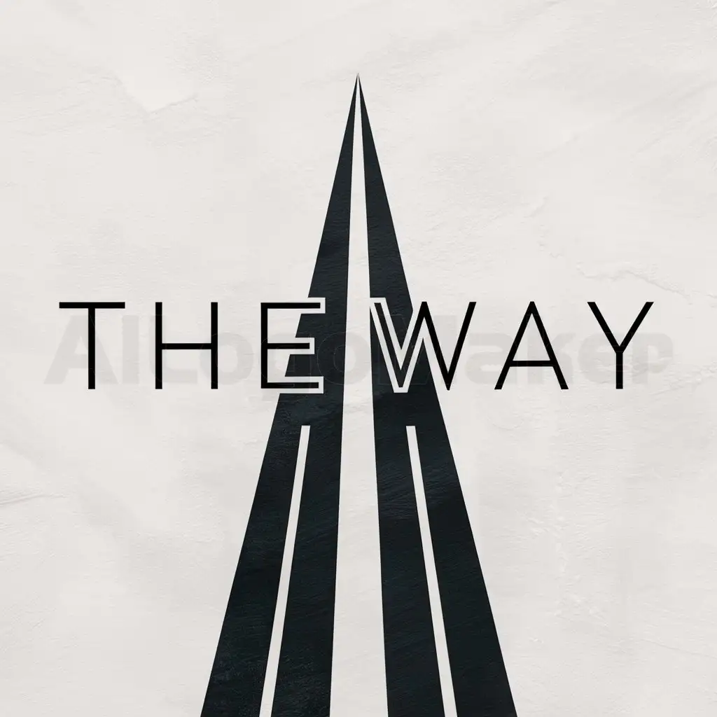a logo design,with the text "The way", main symbol:way,Moderate,be used in Religious industry,clear background