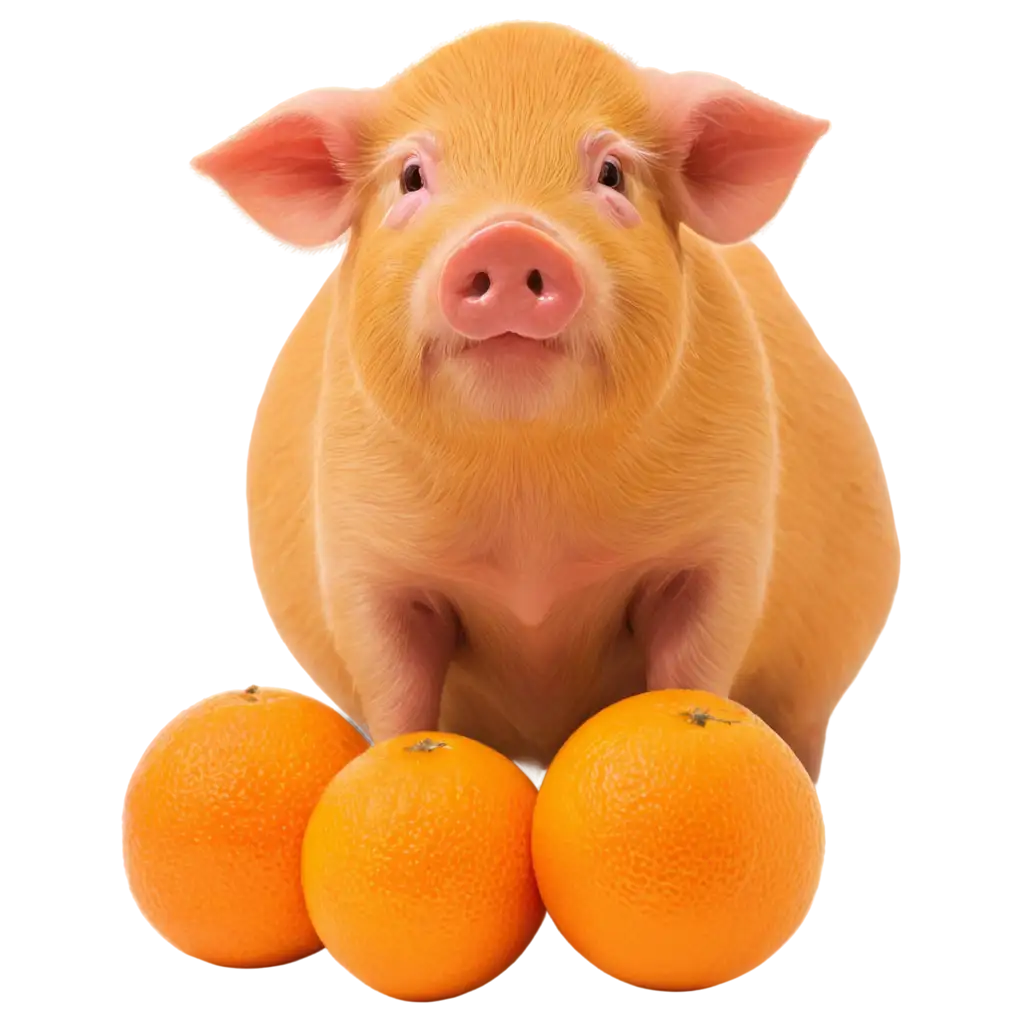 Vibrant-PNG-Image-Playful-Pig-Amidst-a-Citrus-Splash