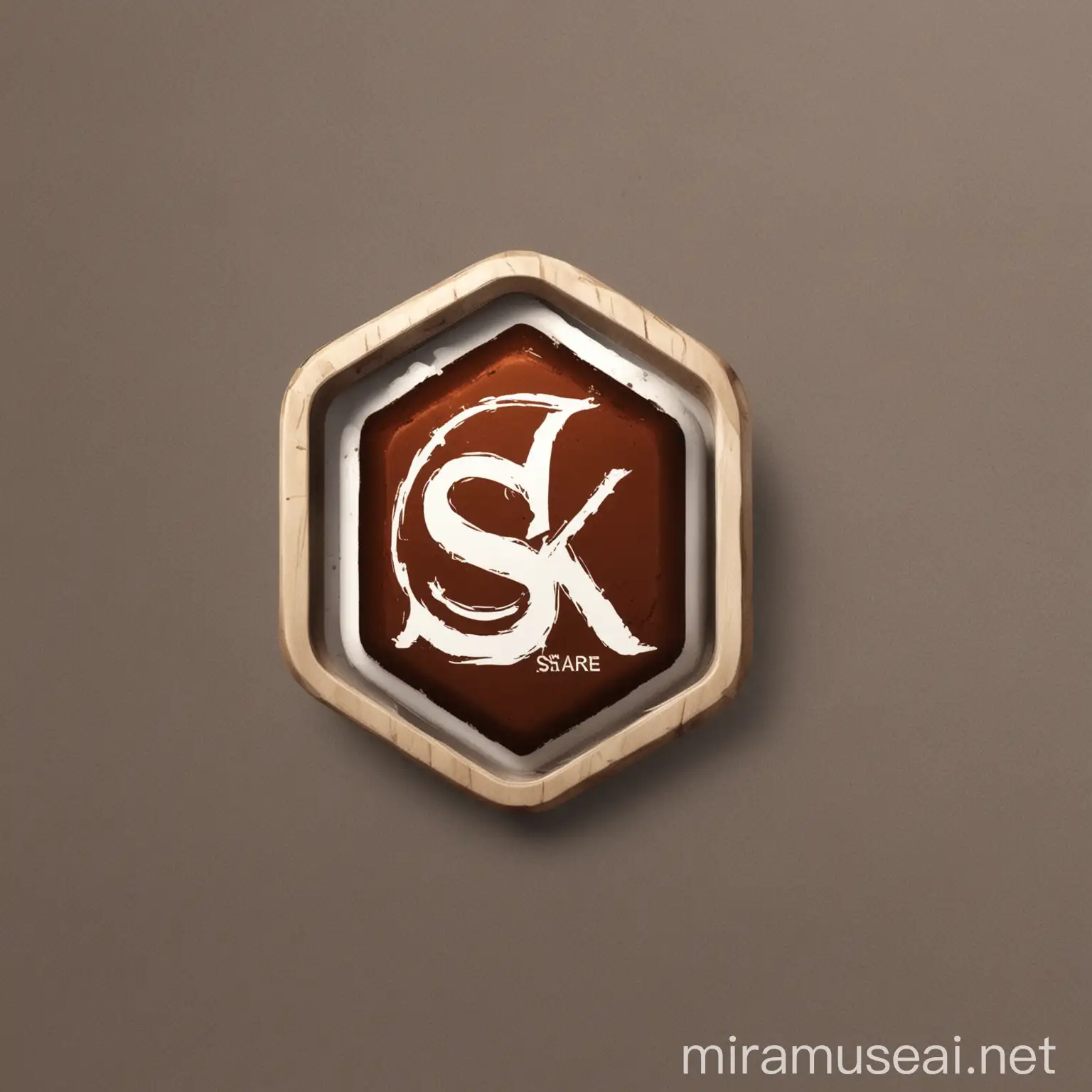 A stylish classic logo for an online store called SK Store