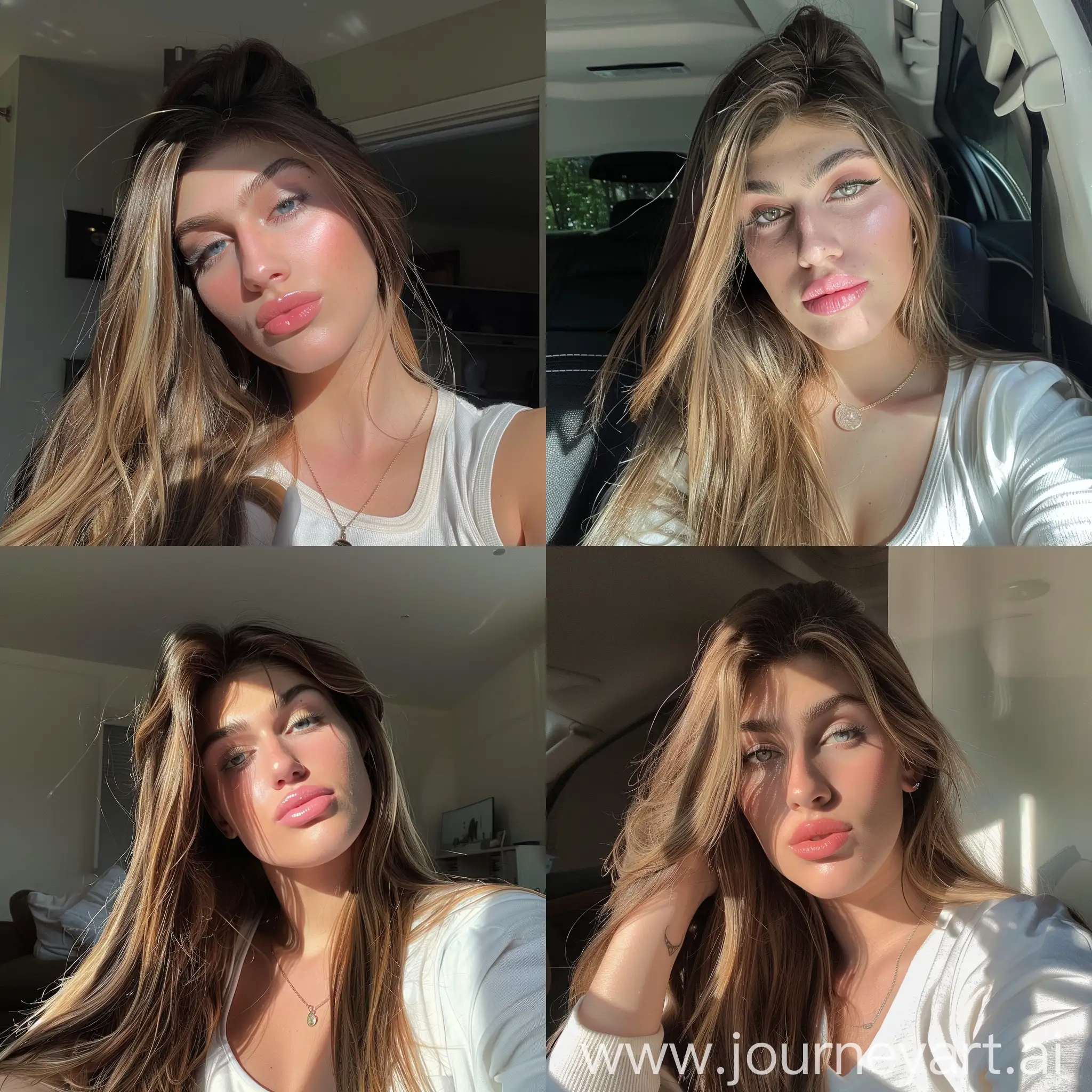 Aesthetic Instagram selfie of a girl 