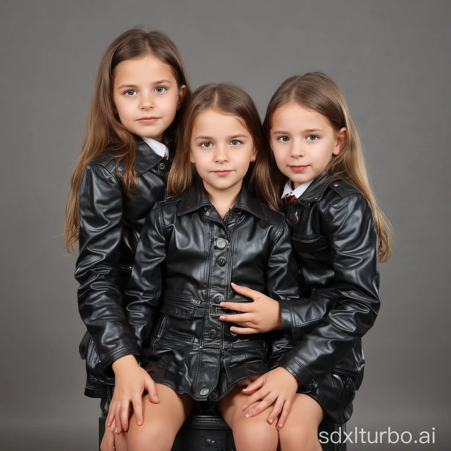 Mischievous-Girls-in-Leather-Outfits